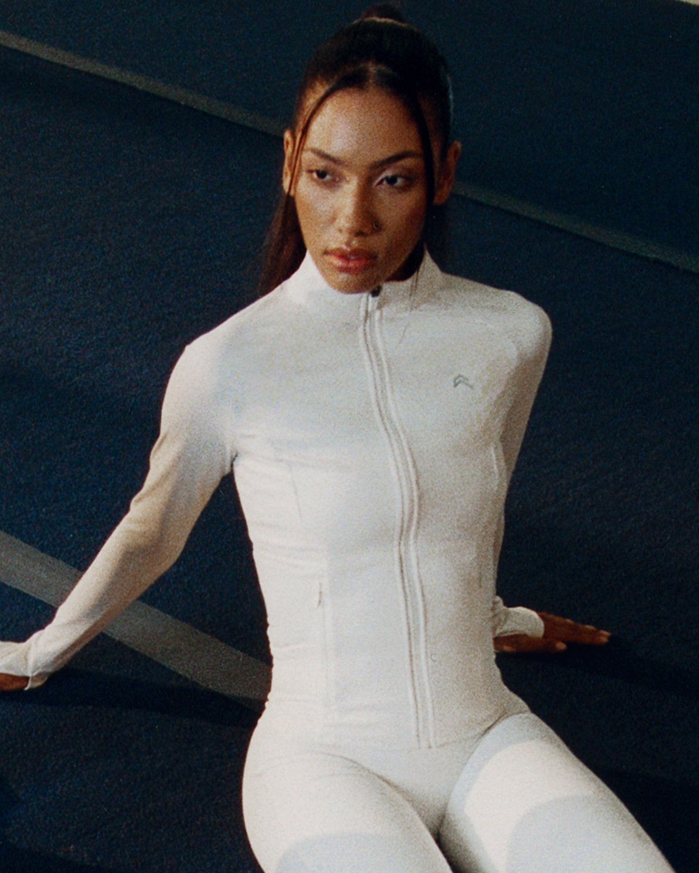 UnifiedMove Pocket Jacket with Reflective Logo | Marshmallow White