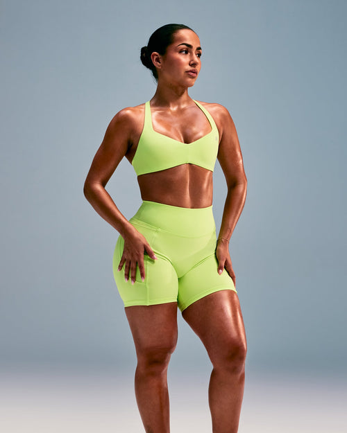 UnifiedMove™ T Back Minimal Bralette | Citrus Green