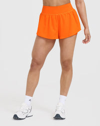 UnifiedMove Double Layer Shorts 5" | Flame Orange