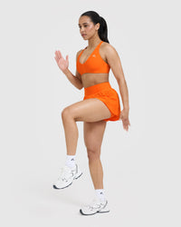 UnifiedMove Double Layer Shorts 5" | Flame Orange
