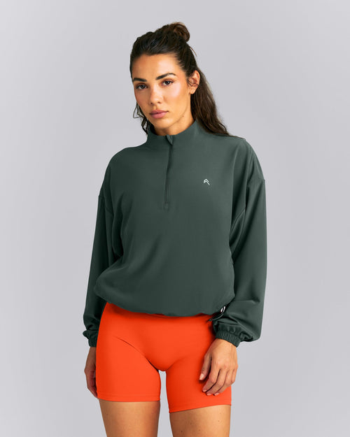 AirMove™ 1/2 Zip Jacket with Bonding | Shadow Green