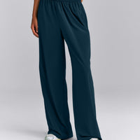 AirMove™ Straight Leg Drawcord Pants | Oil Blue