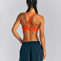 EasyLift™ High Neck Sports Bra New Branding | Vivid Orange