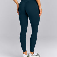 UnifiedMove™ V Front Mid Rise Leggings New Branding | Oil Blue