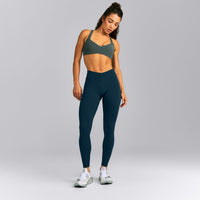 UnifiedMove™ V Front Mid Rise Leggings New Branding | Oil Blue