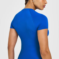 Go To Seamless Fitted Top | Cobalt Blue