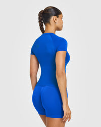 Go To Seamless Fitted Top | Cobalt Blue