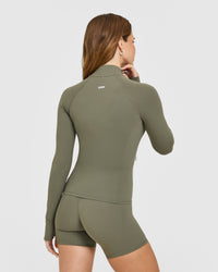 SoftMotion™ Jacket with White Logo | Alpine Green