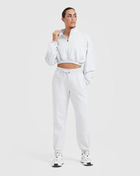 All Day Joggers | Light Grey Marl