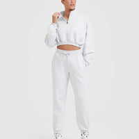 All Day Joggers | Light Grey Marl