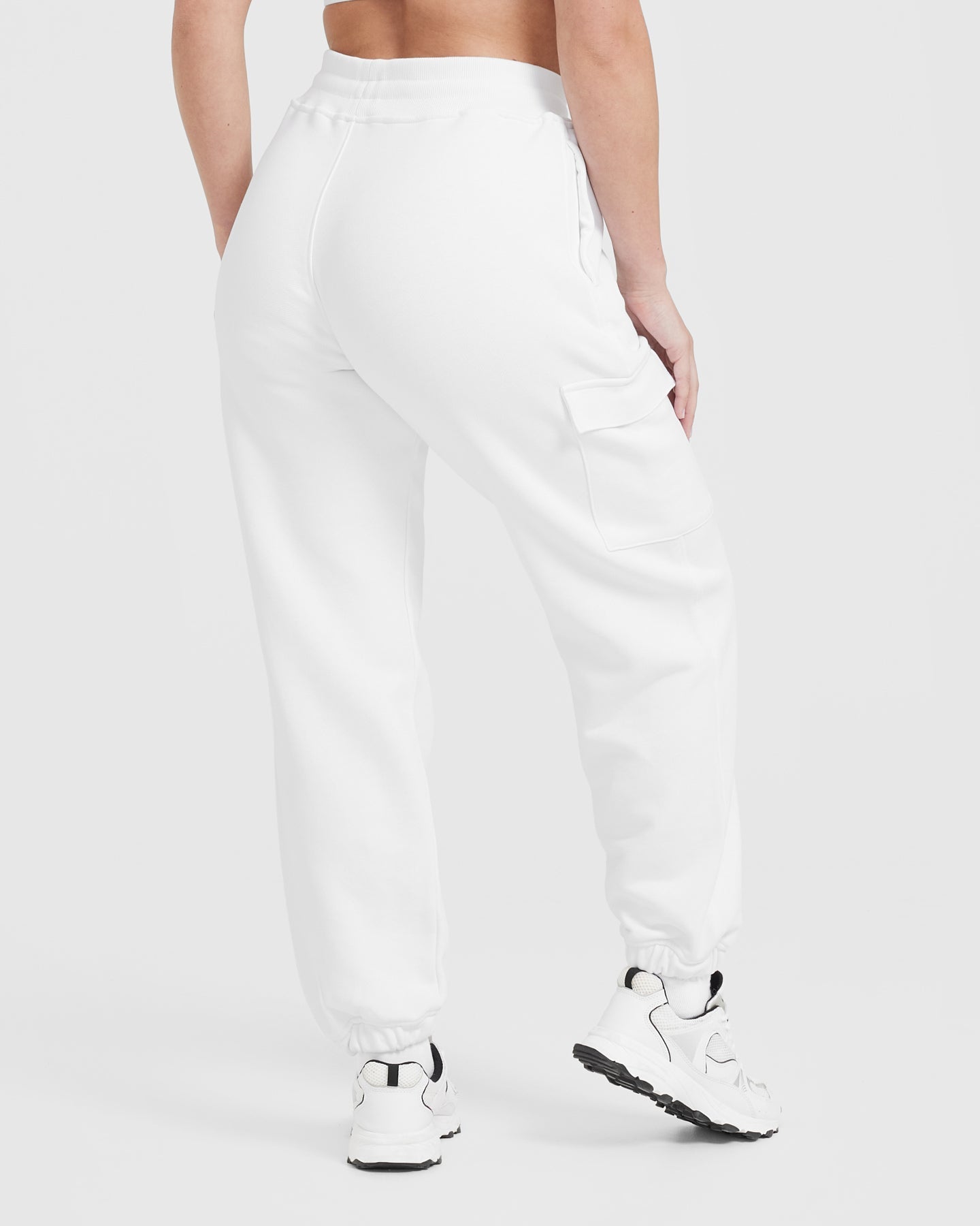 White cargo joggers womens sales