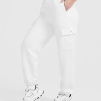 All Day Lightweight Cargo Joggers | White