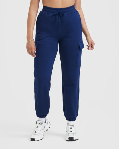 Navy blue online cargo joggers