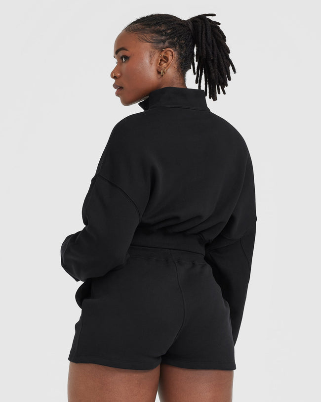 Plt zip front sweater top