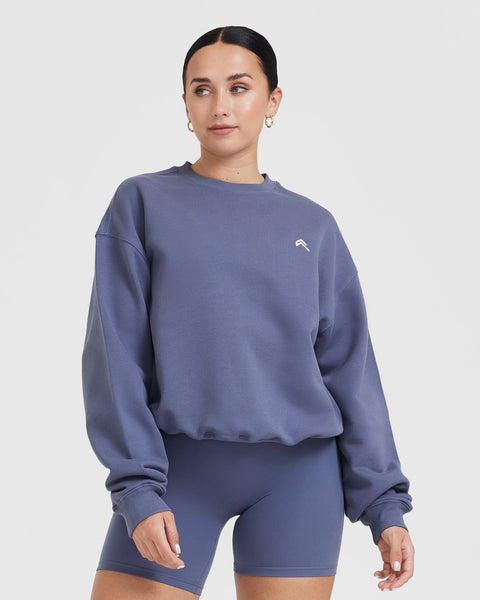 Women's Oversized Blue Sweatshirt main image 0