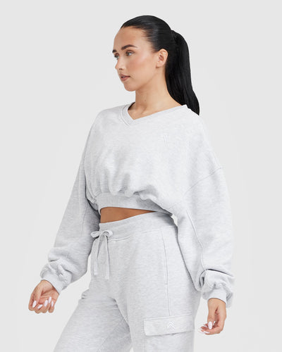 Lightweight v best sale neck sweatshirt