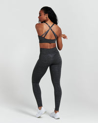Classic Seamless Sports Bra | Coal Marl