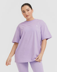 Classic Oversized Lightweight T-Shirt | Wisteria Purple