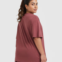 Classic Oversized Lightweight T-Shirt | Berry