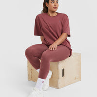 Classic Oversized Lightweight T-Shirt | Berry