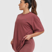 Classic Oversized Lightweight T-Shirt | Berry