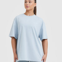 Classic Oversized Lightweight T-Shirt | Ice Blue