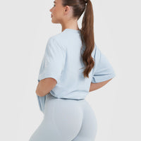 Classic Oversized Lightweight T-Shirt | Ice Blue