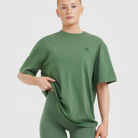 Classic Oversized Lightweight T-Shirt | Forest Green