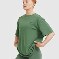 Classic Oversized Lightweight T-Shirt | Forest Green
