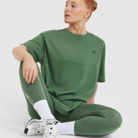 Classic Oversized Lightweight T-Shirt | Forest Green