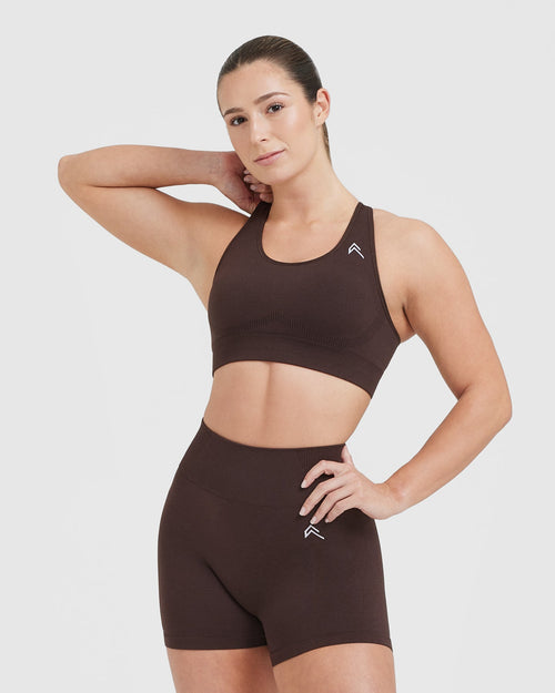 Oner Modal Classic Seamless 2.0 Bralette | 70% Cocoa Marl