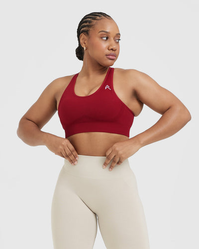 Classic Seamless 2.0 Bralette | Red Wine Marl