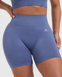 Classic Seamless 2.0 Mid Shorts | Slate Blue Marl