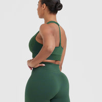 Classic Seamless 2.0 V Neck Bralette | Evergreen Marl