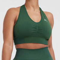 Classic Seamless 2.0 V Neck Bralette | Evergreen Marl