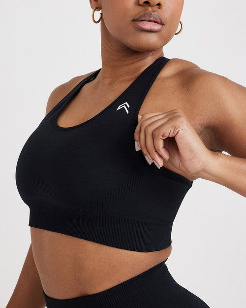 Classic Seamless 2.0 Bralette | Black Marl