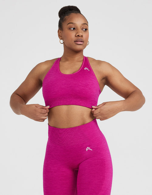 Oner Modal Classic Seamless 2.0 Bralette | Fuchsia Marl