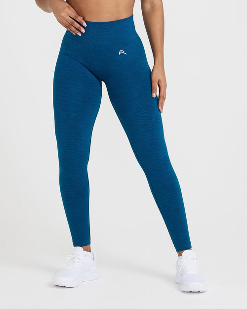 Oner Modal Classic Seamless 2.0 Leggings | Petrol Blue Marl