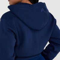 Classic Lounge Cropped Zip Through Hoodie | Midnight