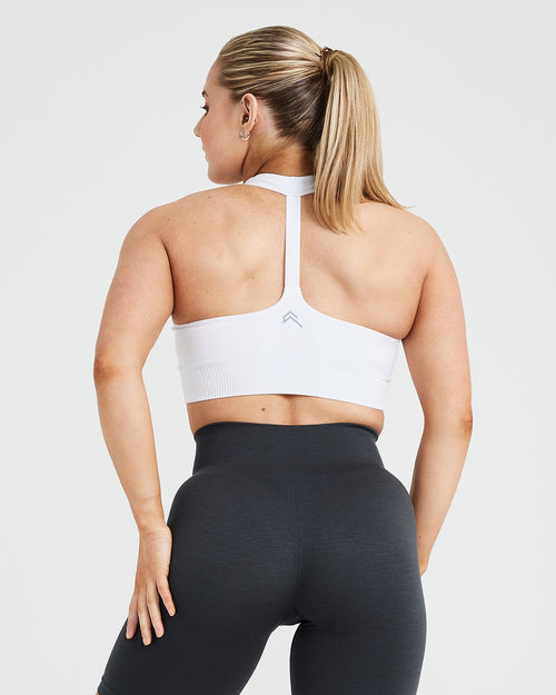 Oner Modal Classic Seamless 2.0 V-Neck Bralette | White