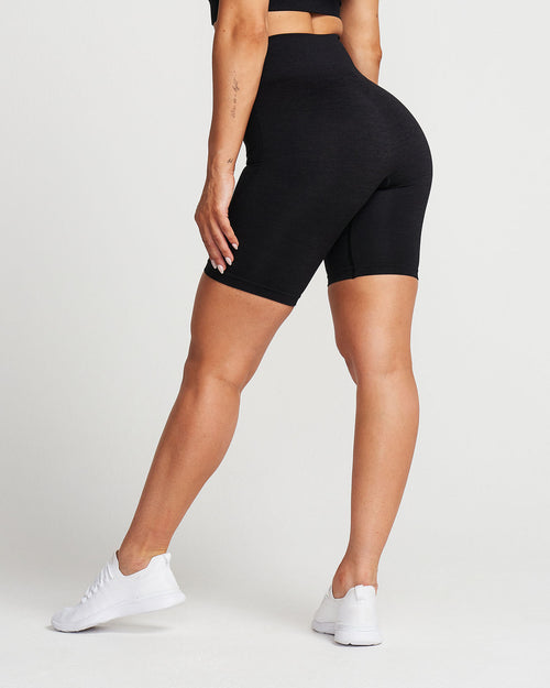 Classic Seamless Cycling Shorts | Black Marl