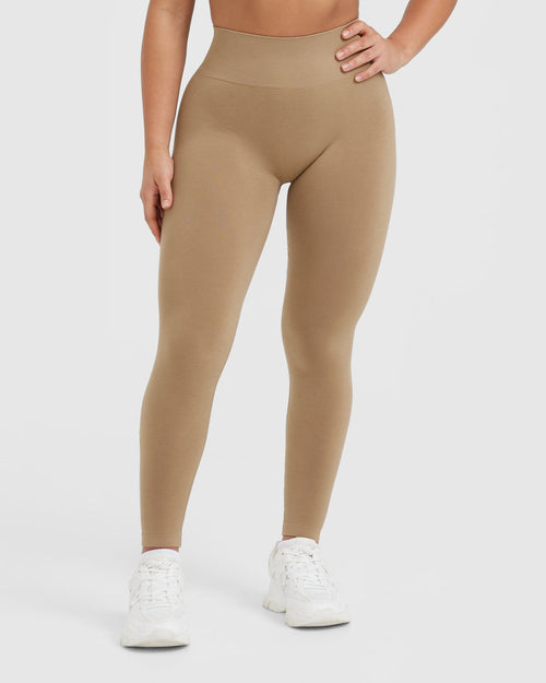 Oner Modal Effortless Seamless Leggings | Dune Brown