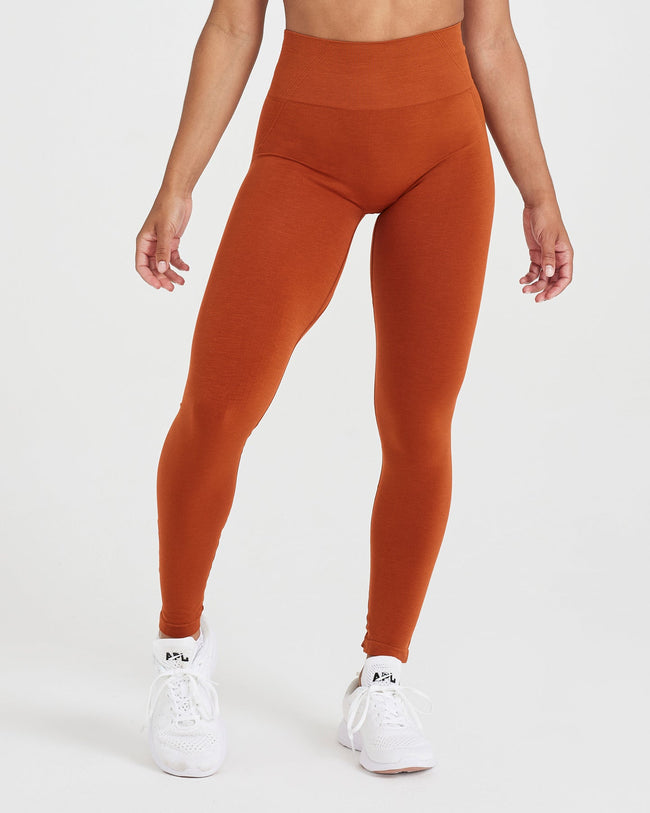 Gym Leggings - High Waisted - Warm Copper