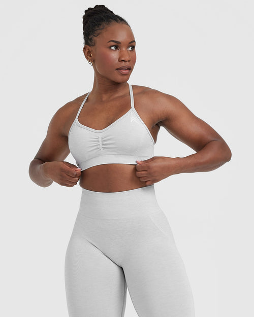 Oner Modal Effortless Strappy Bralette | Grey Marl