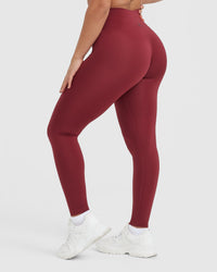 Timeless High Waisted Leggings | Burnt Cherry