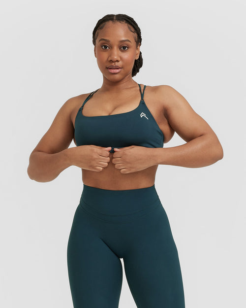 Oner Modal Everyday Cross Over Bralette | Oil Blue