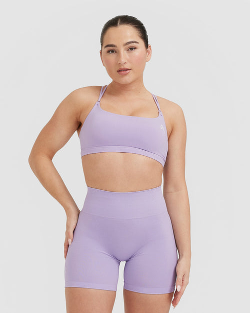 Oner Modal Everyday Cross Over Bralette | Wisteria Purple