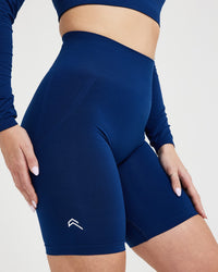 Effortless Seamless Cycling Shorts | Midnight