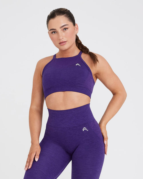 Oner Modal Effortless Seamless High Neck Bralette | Amethyst