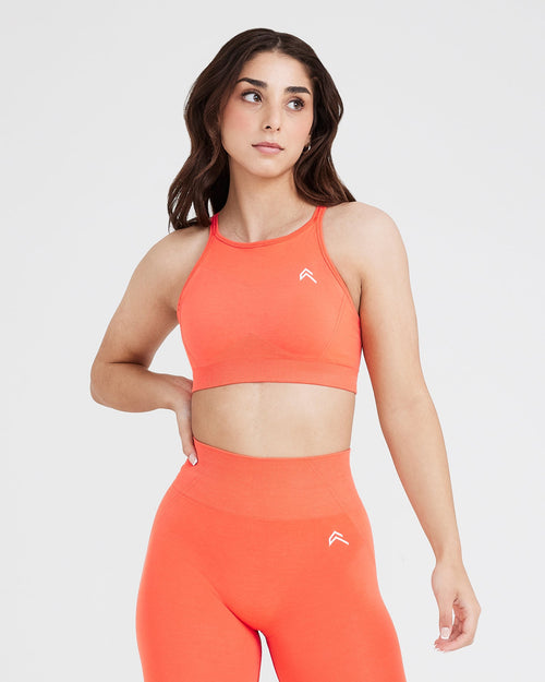 Oner Modal Effortless Seamless High Neck Bralette | Peach Blossom